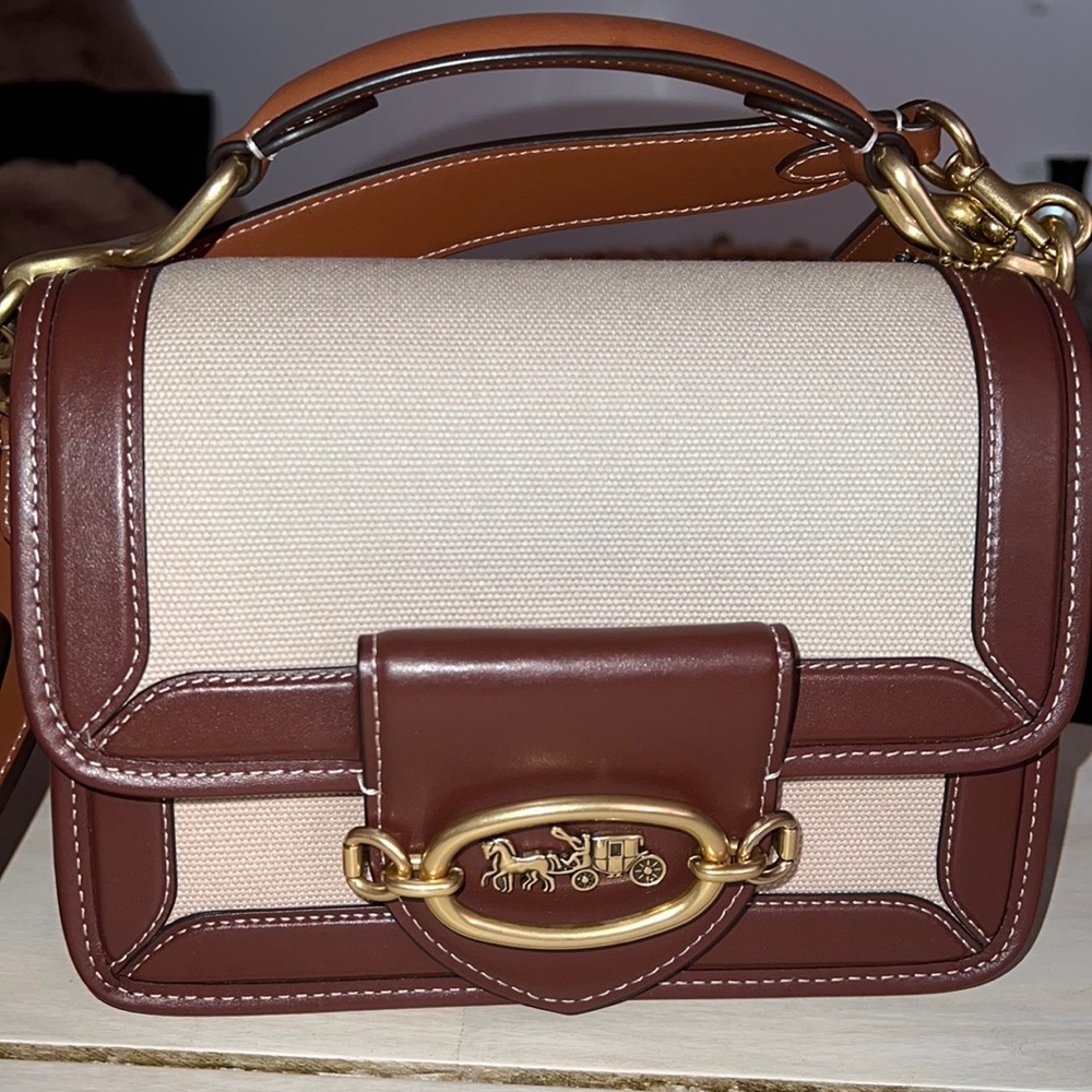 Coach Hero Signature Canvas & calf leather